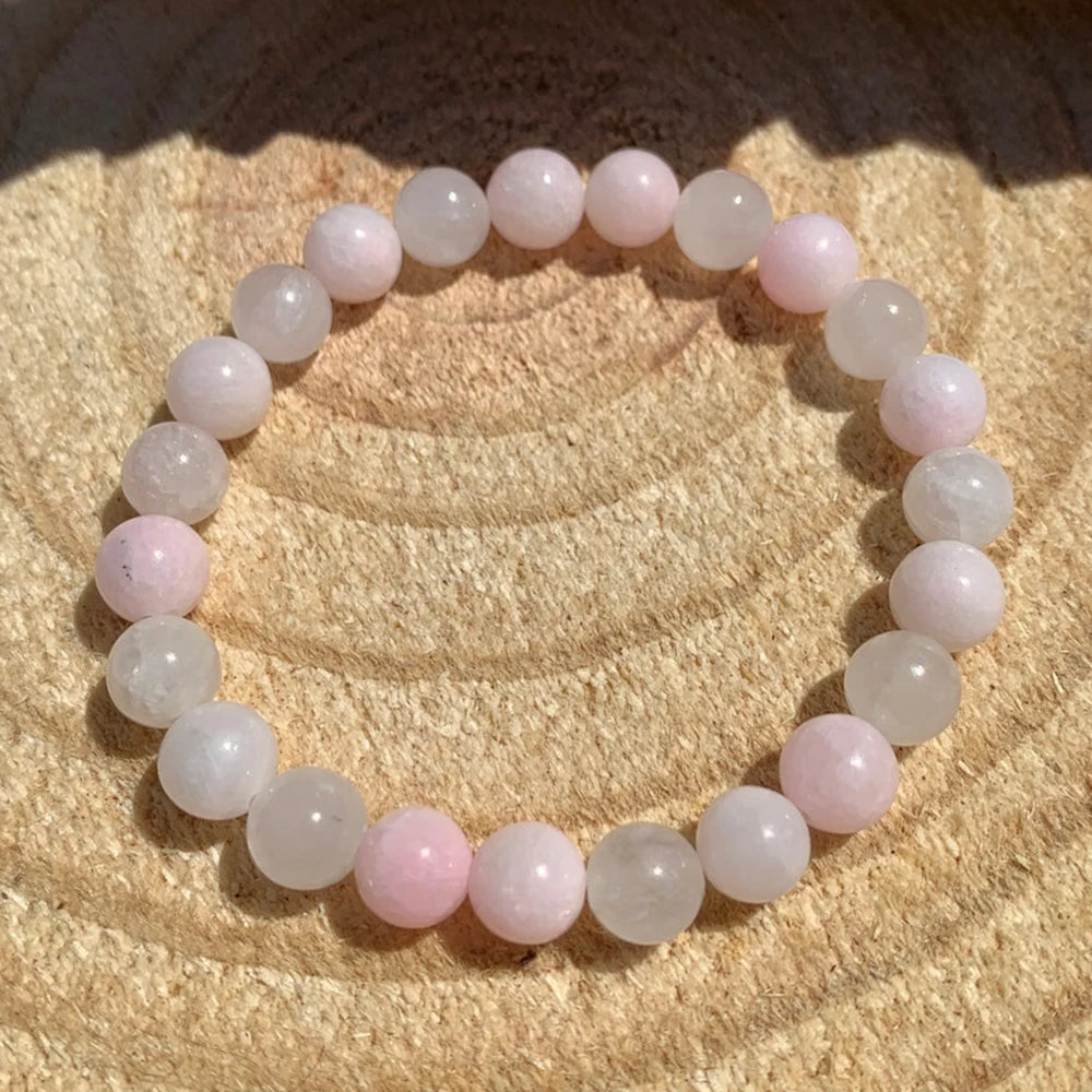 Bracelet "Paix Intérieure" en Manganocalcite Rose