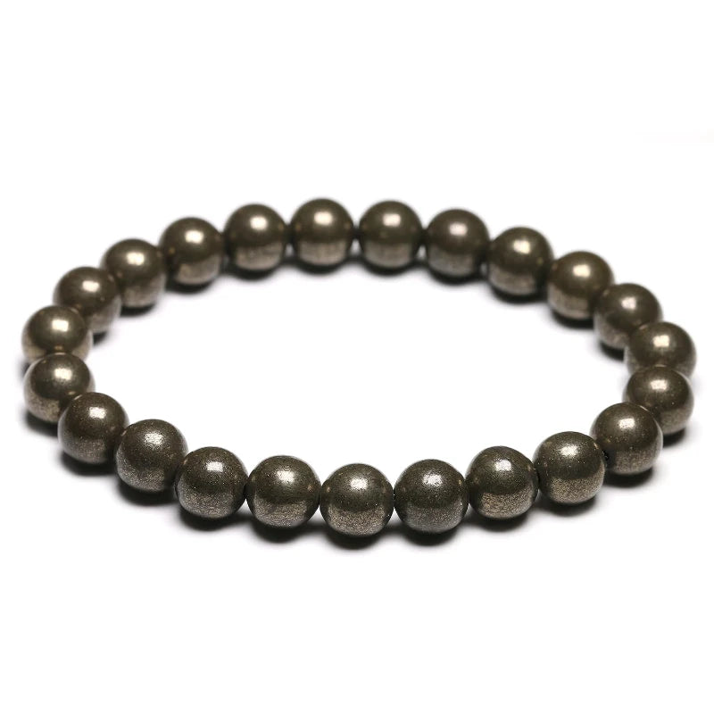 Bracelet "Pierre de Protection & d'Abondance" en Pyrite