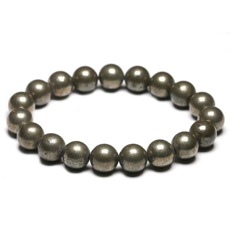 Bracelet "Pierre de Protection & d'Abondance" en Pyrite