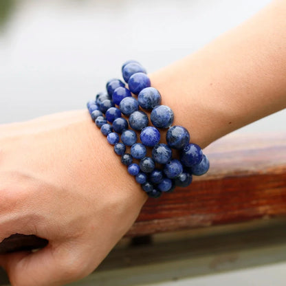 Bracelet "Pierre de Sagesse Intérieure" en Sodalite