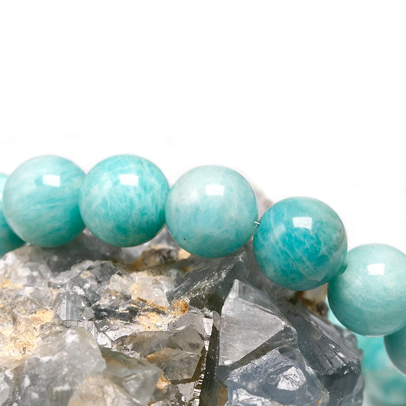 Bracelet "Pierre de Sérénité" en Amazonite Véritable Certifiée