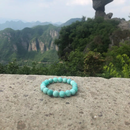 Bracelet "Pierre de Sérénité" en Amazonite Véritable Certifiée