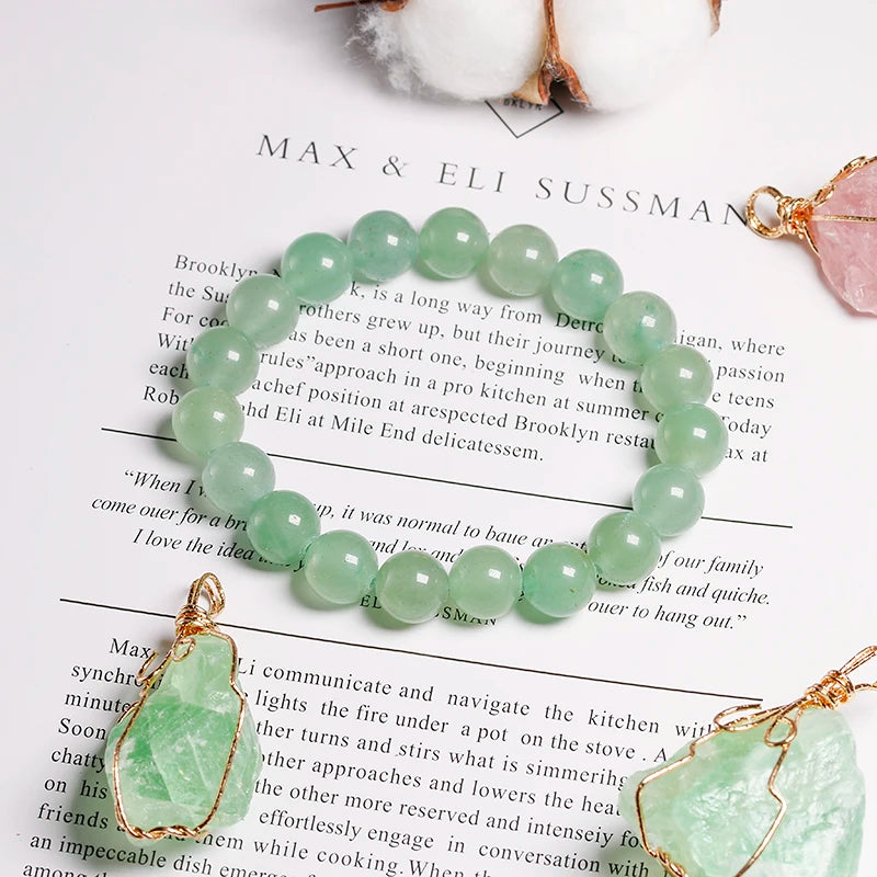 Bracelet "Pierre de Sérénité" en Aventurine Verte Véritable Certifiée