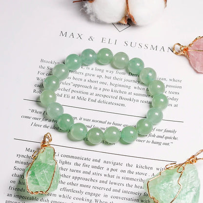 Bracelet "Pierre de Sérénité" en Aventurine Verte Véritable Certifiée