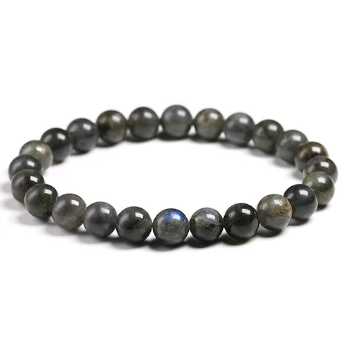 Bracelet "Pierre de Transformation" en Labradorite Véritable Certifiée