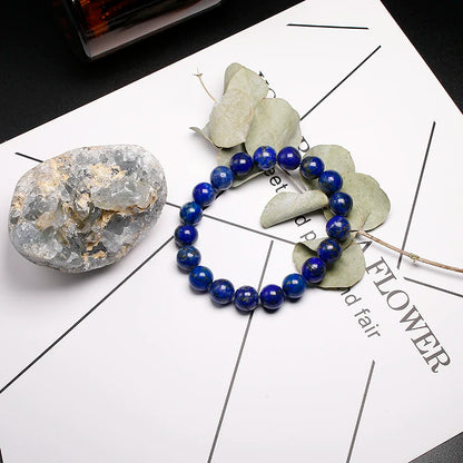 Bracelet "Pierre des Dieux" en Lapis Lazuli Véritable Certifié