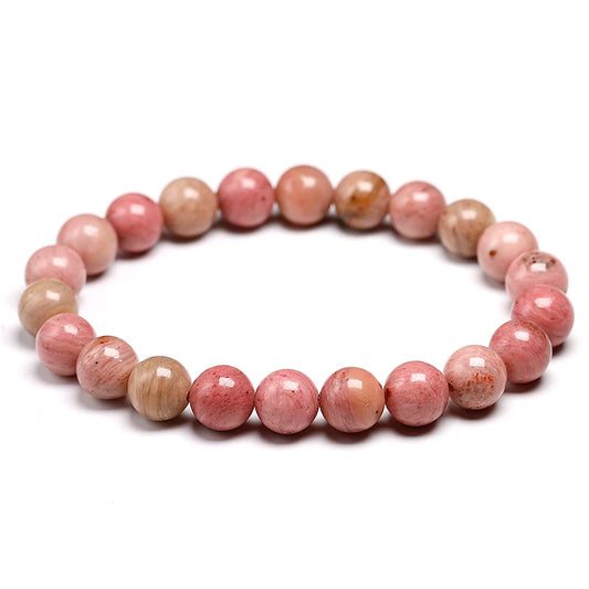 Bracelet "Pierre du Pardon" en Rhodonite